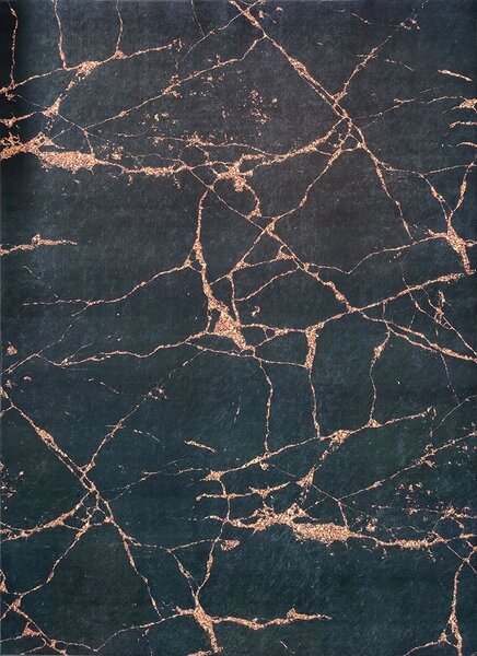 BE Koberec Porte 2007 BLACK GOLD – čierny zlatý obdĺžnikový Rozmer: 50x80 cm