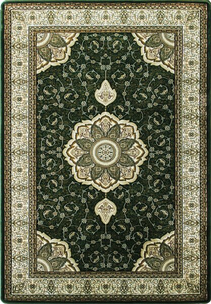 BE Koberec Anatolia 5328 GREEN – zelený obdĺžnikový Rozmer: 70x100 cm