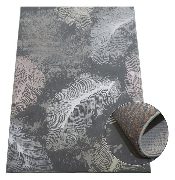 BE Koberec Allianz 6304 GREY – sivý obdĺžnikový Rozmer: 200x290 cm
