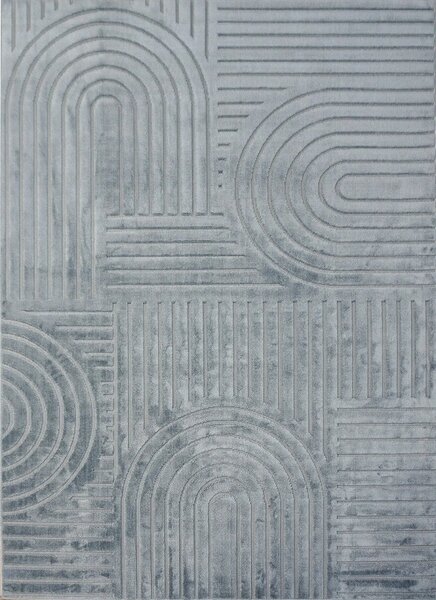 BE Koberec Kolekcia Zen Garden 2405 BLUE – modrý obdĺžnikový Rozmer: 60x100 cm