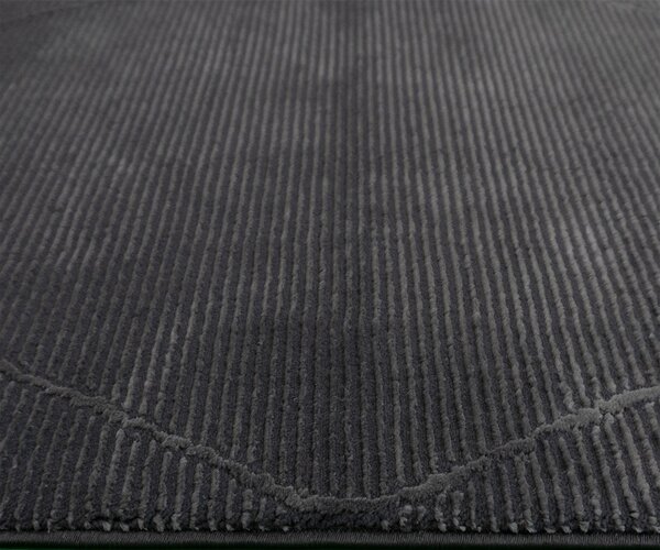 BE Koberec Zurich 1903 DARK GREY – sivý obdĺžnikový Rozmer: 140x190 cm