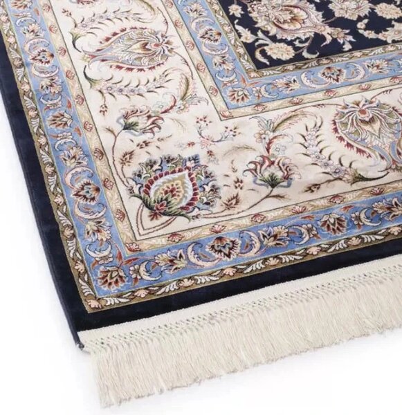 BE Koberec Anatolia Silk 66524 BLUE – modrý obdĺžnikový Rozmer: 80x150 cm