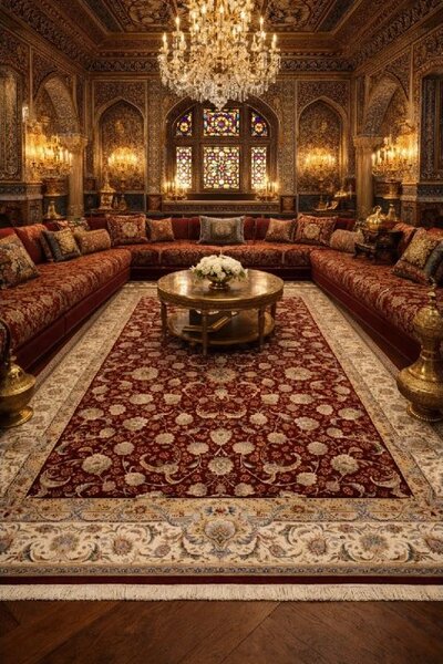 BE Koberec Sultan 1200 Red – červený obdĺžnikový Rozmer: 150x225 cm