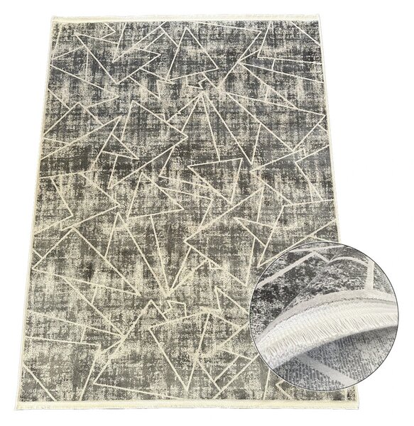 BE Koberec Creante 55064 GREY – sivý obdĺžnikový Rozmer: 80x150 cm