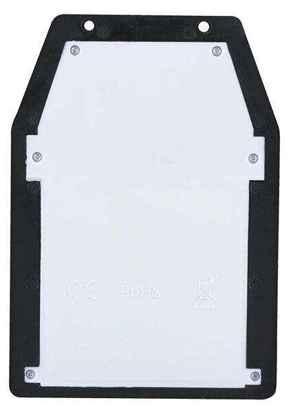 SOLIGHT LED solárna lucerna nástenná, teplá biela, 12x17cm, čierna