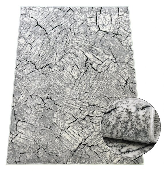BE Koberec Miami Plus MIAMI PLUS 0300 GREY – sivý obdĺžnikový Rozmer: 60x100 cm