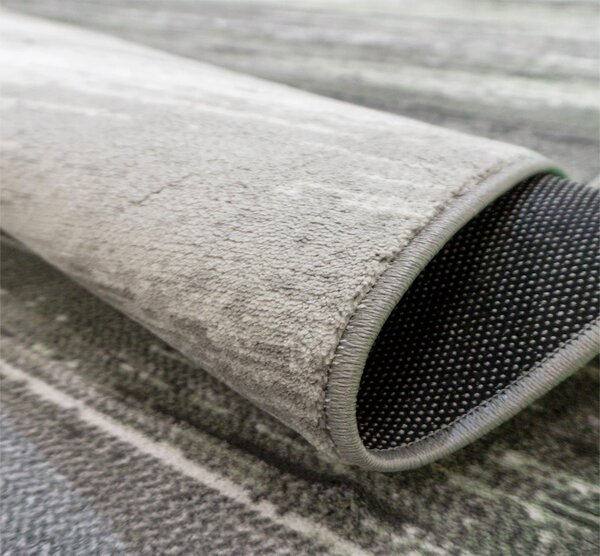 BE Koberec Accra 6505 Grey Green – zelený obdĺžnikový Rozmer: 60x100 cm