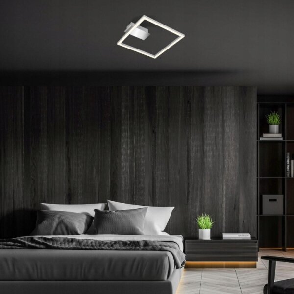 Briloner 3780-014-LED Stropné svietidlo FRAME LED/14W/230V 26,5x25 cm matný chróm