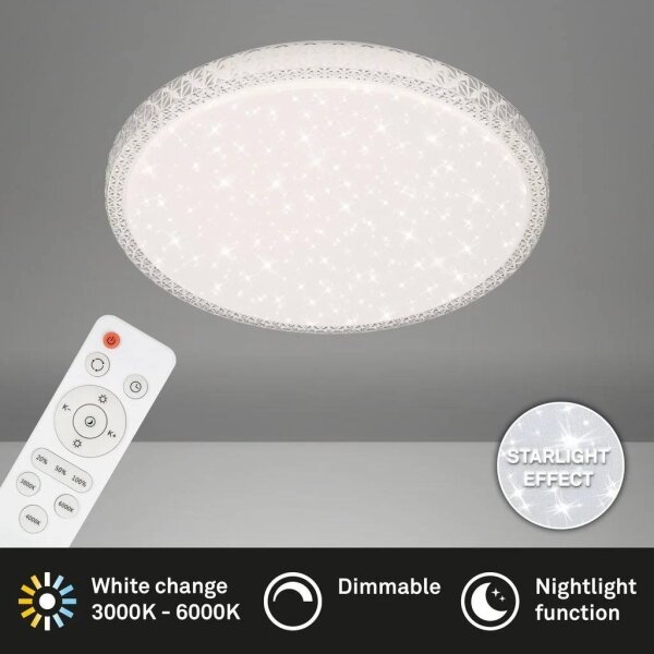 Briloner 3412-016 - LED stmievateľné stropné svietidlo LED/24W/230V 3000-6000K priemer 39 cm