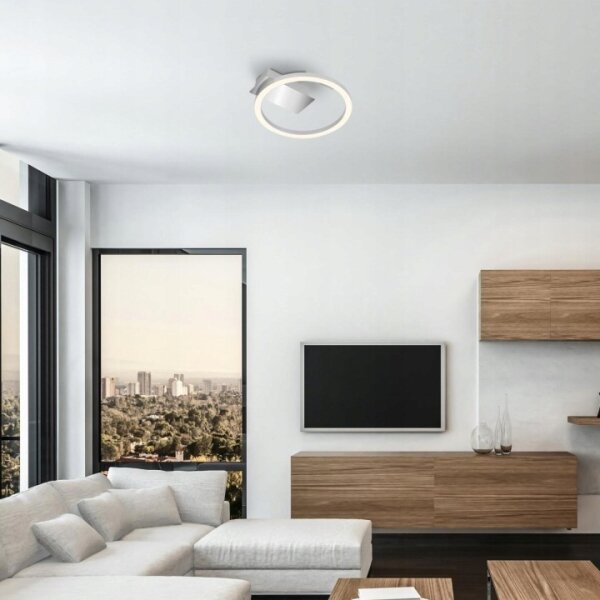Briloner 3778-014 - LED stropné svietidlo FRAME LED/5W/230V priemer 20 cm matný chróm