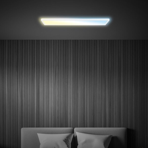 Briloner 7533-016 -LED stmievateľný prisadený panel TAVA LED/36W/230V 2700-6500K 98x20 cm + diaľkové ovládanie
