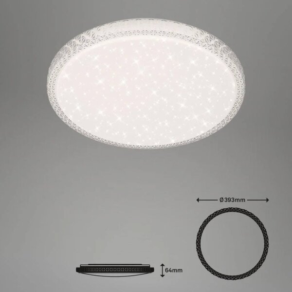 Briloner 3412-016 - LED stmievateľné stropné svietidlo LED/24W/230V 3000-6000K priemer 39 cm
