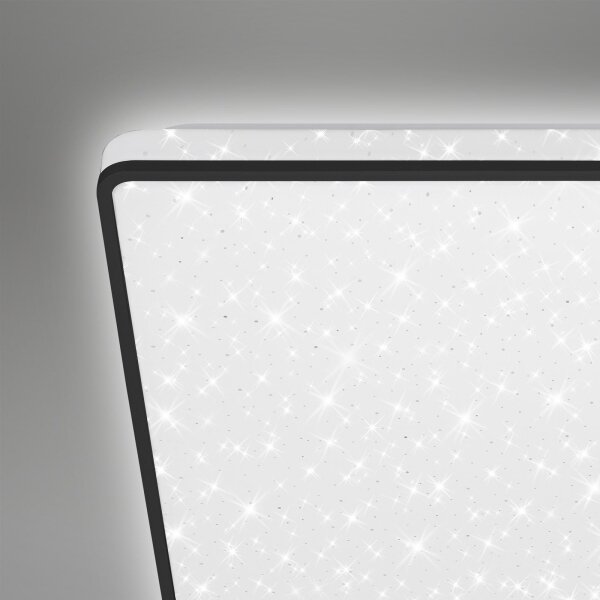 Briloner 3748-415 - LED stropné svietidlo STAR SKY LED/15W/230V 27x27 cm čierna