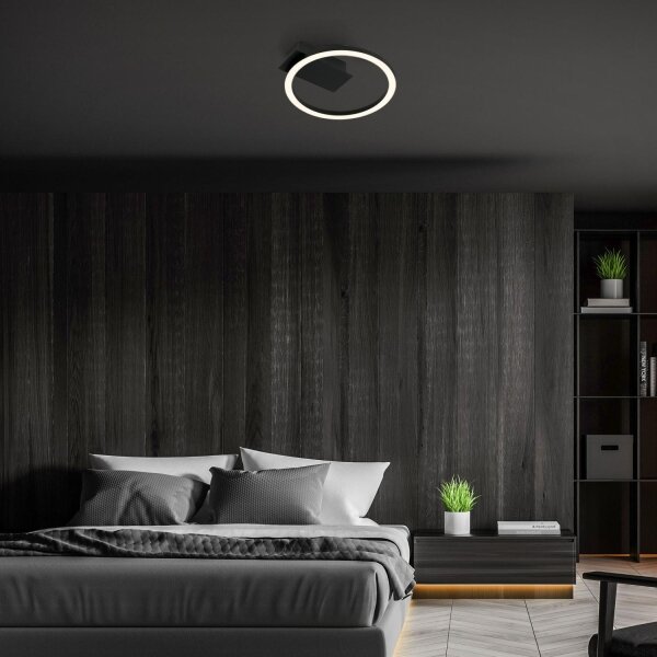 Briloner 3778-015 - LED Stropné svietidlo FRAME LED/5W/230V pr. 20 cm čierna