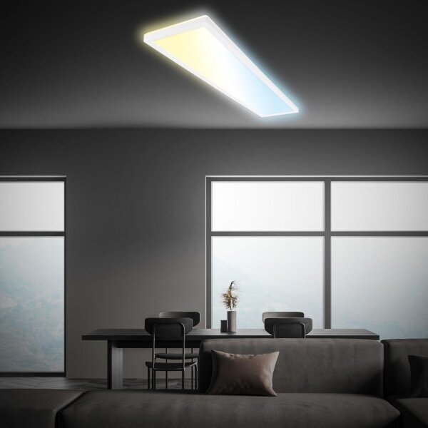 Briloner 7533-016 -LED stmievateľný prisadený panel TAVA LED/36W/230V 2700-6500K 98x20 cm + diaľkové ovládanie