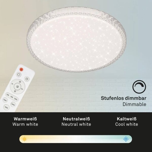 Briloner 3412-016 - LED stmievateľné stropné svietidlo LED/24W/230V 3000-6000K priemer 39 cm