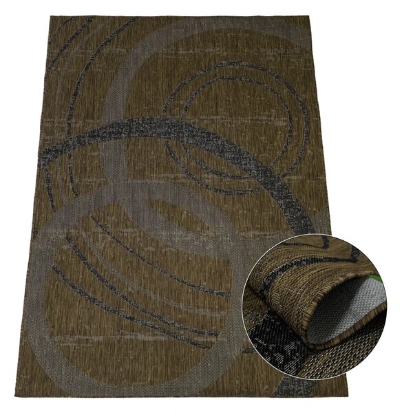 BE Koberec Eqos 0003 BROWN – hnedý obdĺžnikový Rozmer: 140x190 cm