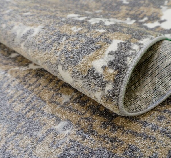 BE Koberec Siesta 1150 BEIGE GREY – sivý obdĺžnikový Rozmer: 50x80 cm