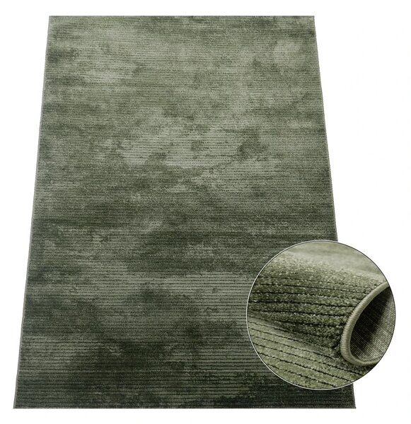 BE Koberec Eforia 9551 GREEN – zelený obdĺžnikový Rozmer: 60x100 cm
