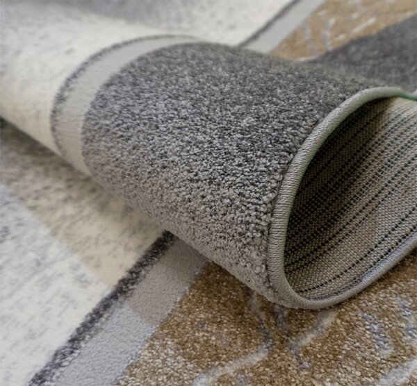 BE Koberec Siesta 1151 BEIGE GREY – sivý obdĺžnikový Rozmer: 50x80 cm