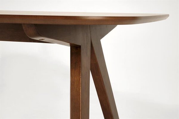 Halmar MIGUEL jedálenský stôl 160/90/75/131cm, MDF/dýha, orech/orech