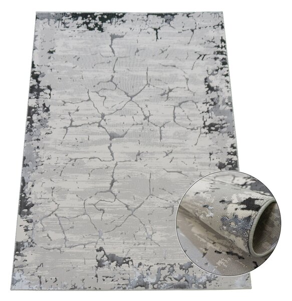 BE Koberec Allianz 6308 GREY – sivý obdĺžnikový Rozmer: 60x100 cm