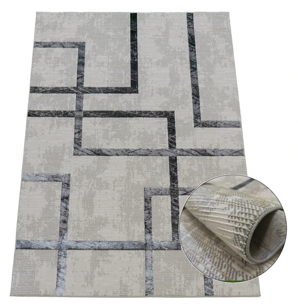 BE Koberec Esprit 3609 GREY – sivý obdĺžnikový Rozmer: 60x100 cm