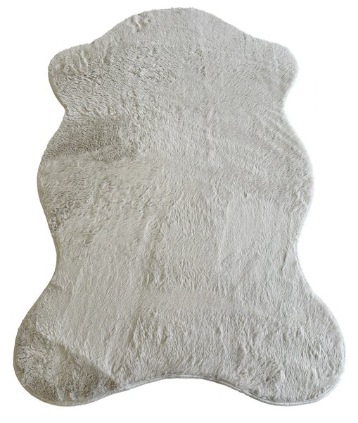 BE Koberec Puffy PUFFY 060 WHITE – biely obdĺžnikový Rozmer: 40x60 cm