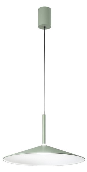 Luce Ambiente Design LED závesné svietidlo Khan, zelená, Ø 48 cm, kov,, Zelená, Obývacia izba / jedáleň, kov, Moderný, Závesné svietidlo