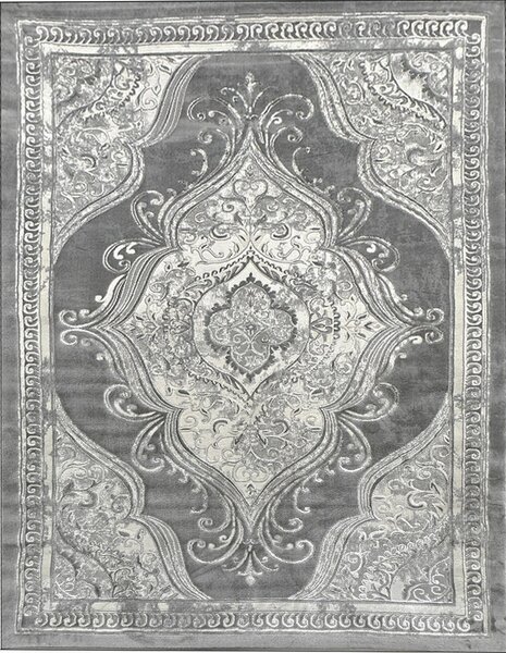 BE Koberec Opera 8081 GREY – sivý obdĺžnikový Rozmer: 60x100 cm
