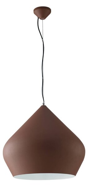 Luce Ambiente Design Závesné svietidlo Tholos, bronzová/biela, Ø 52 cm, kov, Hnedá / staromosadz, Obývacia izba / jedáleň, kov, Moderný, Závesné svietidlo