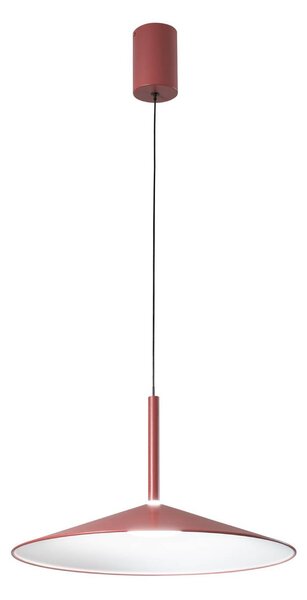Luce Ambiente Design LED závesné svietidlo Khan, červená, Ø 48 cm, kov,, Červená, Obývacia izba / jedáleň, kov, Moderný, Závesné svietidlo