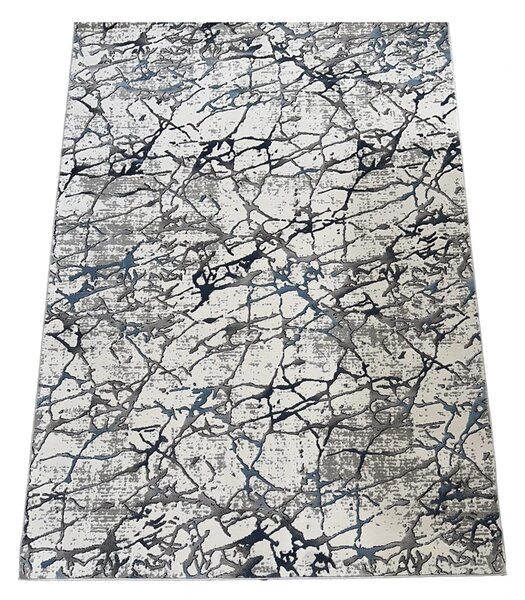 BE Koberec Pera 3305 BLUE – modrý béžový obdĺžnikový Rozmer: 60x100 cm