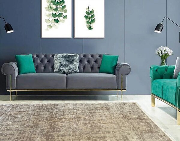 BE Koberec Creante 55064 BEIGE – béžový obdĺžnikový Rozmer: 80x150 cm
