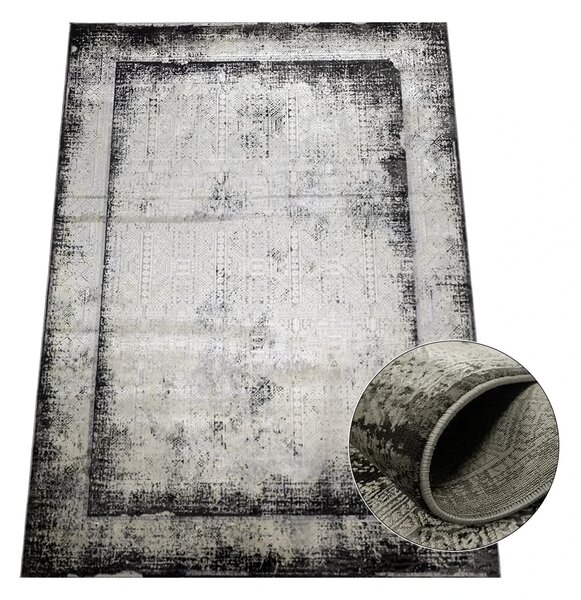 BE Koberec Deluxe 9090 GREY – sivý obdĺžnikový Rozmer: 60x100 cm