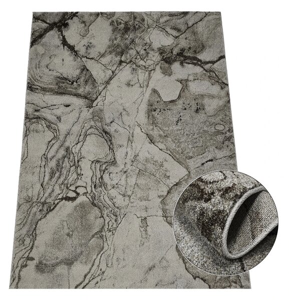 BE Koberec Wenus 7770 GREY – sivý obdĺžnikový Rozmer: 60x100 cm