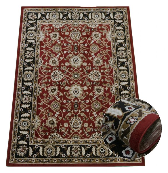 BE Koberec Lotus 9305 RED – červený obdĺžnikový Rozmer: 40x60 cm