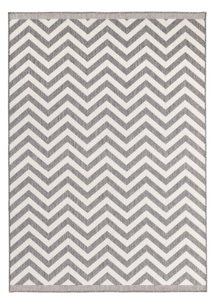 NORTHRUGS - Hanse Home koberce Kusový koberec Twin Supreme 103432 Palma grey creme – na von aj na doma - 80x350 cm