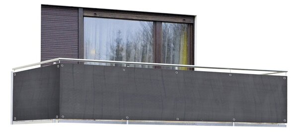 Šedá balkónová zástena 500x85 cm - Maximex