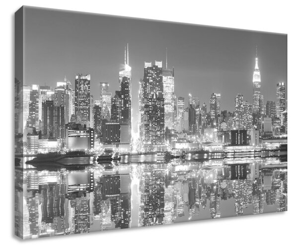 Obraz na plátne Nočný Manhattan Veľkosť: 30 x 20 cm