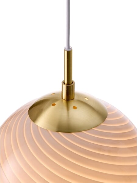 Halo Design 748358 - Závesný luster CANDY na lanku 1xE27/25W/230V pr. 20 cm sivá/mosadz