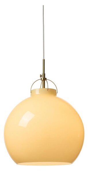 Halo Design 748075 - Luster na lanku TOSCANA 1xE27/40W/230V priemer 36 cm béžová/mosadz