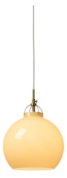 Halo Design 748006 - Závesné svietidlo na lankách TOSCANA 1xE27/40W/230V pr. 27 cm béž./mosadz