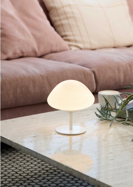 Halo Design 746996 - Stolná lampa CANDY MINI MUSH 1xG9/25W/230V priemer 17 cm biela