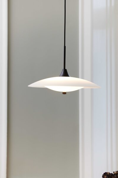 Halo Design 991294 - Luster na lanku BARONI 2xG9/18W/230V pr. 35 cm biela/čierna