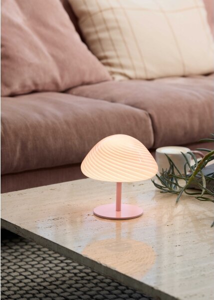 Halo Design 747047 - Stolná lampa CANDY MINI MUSH 1xG9/25W/230V pr. 17 cm ružová