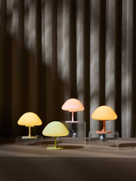 Halo Design 747047 - Stolná lampa CANDY MINI MUSH 1xG9/25W/230V pr. 17 cm ružová