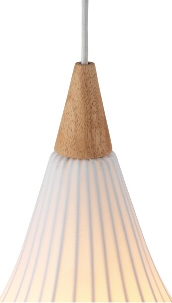Halo Design 746262 - Luster na lane DROPS 1xE27/40W/230V, priemer 30 cm, biela/dub