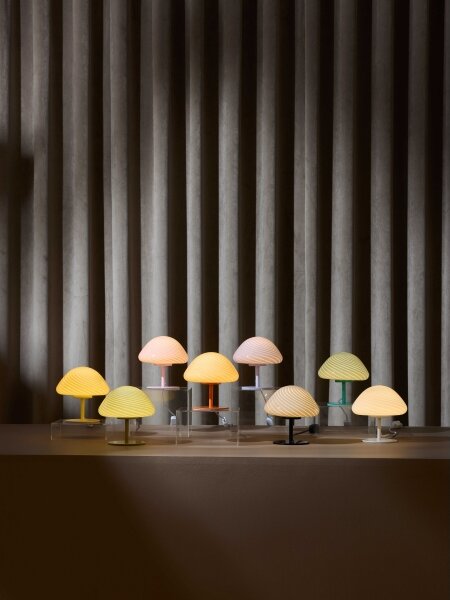 Halo Design 747047 - Stolná lampa CANDY MINI MUSH 1xG9/25W/230V pr. 17 cm ružová
