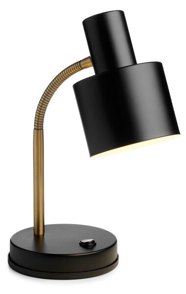 Halo Design 746927 - Stolná lampa VOGUE 1xE27/40W/230V čierna/mosadz